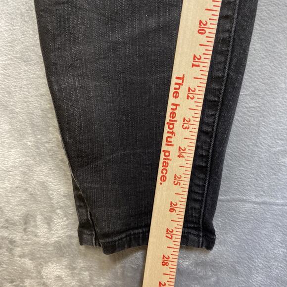 Torrid Premium Stretch Bombshell Skinny Distressed Jeans Women’s Size 18R Black - Picture 5 of 9